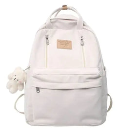 School Bag Double Zipper Tote Bags