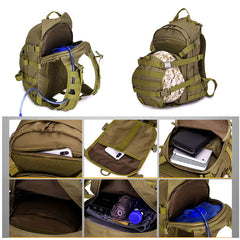 Tactical Vest Backpack, Large Waterproof Hiking Bag