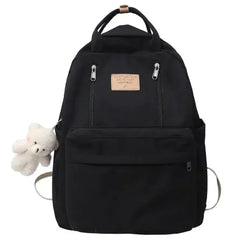 School Bag Double Zipper Tote Bags